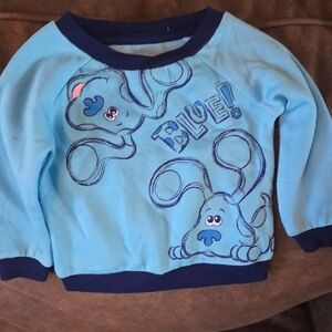 Nickelodeon Blue Sweatshirt with Cartoon Design